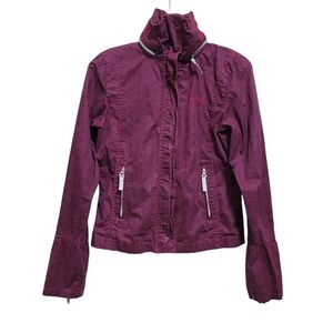 Bench Light Jacket with Expandable Hood Pink Size M